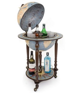 Moderne Globus Minibar kaufen -  Blue Dust Da Vinci Globus Bar